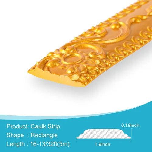 Vista 3 de 5M PVC decorativo línea suave autoadhesivo marco de puerta de papel bandas de borde pegatinas de pared impermeable correa de techo decoración