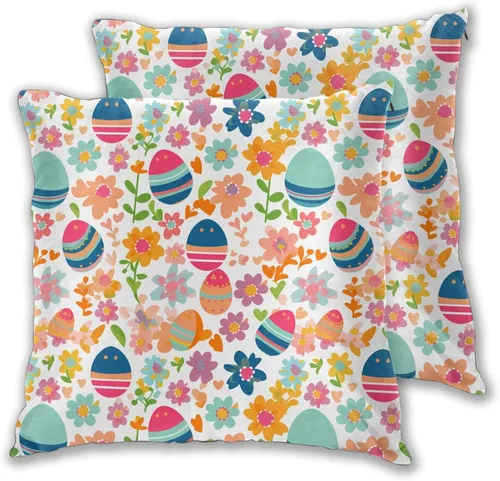 Vista 47 de Juego de 2 fundas de almohada cuadradas de Acción de Gracias, hojas de arce otoñales, fundas protectoras para sofá con cremallera oculta, 16 x 16