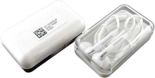 Vista 2 de Samsung Auriculares con cable OEM de 0.138 in con compatibilidad universal EO-EG920LW (estuche joya con argelas adicionales)