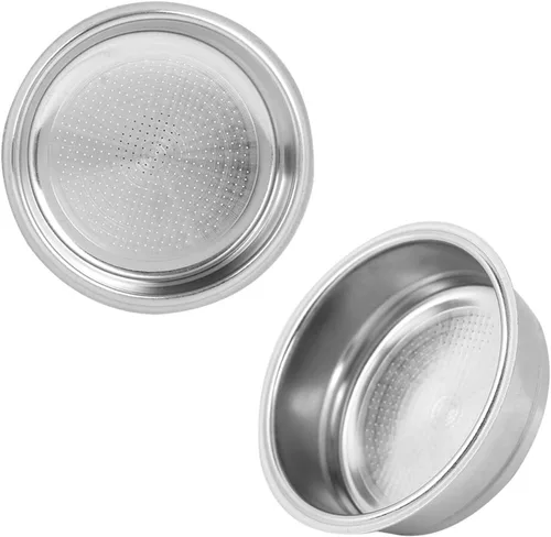 Vista 7 de Filtro de café de acero inoxidable, 2.008 in de una sola capa de acero inoxidable para máquina de café, filtro de filtro apto para DeLonghi, filtro
