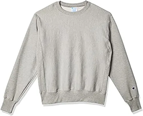 Vista 27 de Champion - Sudadera con cuello redondo para hombre, tejido invertido, sudadera de forro polar pesado para hombre Negro