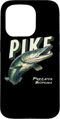 Vista 14 de iPhone 16 Northern Pike Whisperer Fishing Enthusiasts Angler Fishermen Case