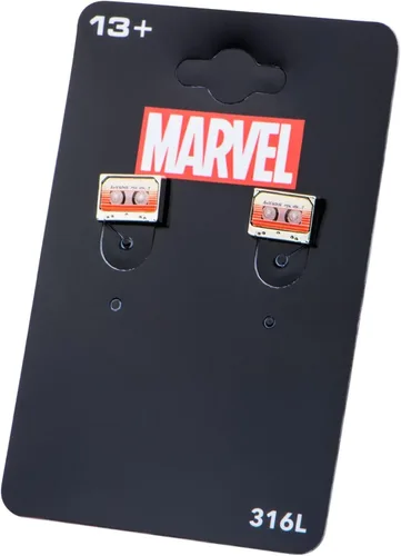 Vista 3 de Marvel Guardianes de la Galaxia Awesome Mix Vol. 2 Pendientes de tuerca con cinta