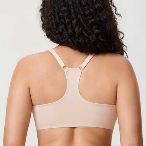 Vista 5 de DELIMIRA Women's Racerback Front Closure Bras Lace Plus Size Full Coverage Underwire Unlined Support Bra