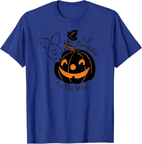 Vista 17 de Disney Camiseta de Halloween Winnie the Pooh Lil' Pumpkin on the Way, Blanco, S