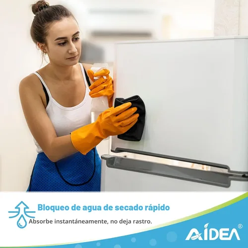 Vista 6 de AIDEA - Paño de limpieza de microfibra negro, 12 unidades, trapos de limpieza absorbentes de 12 x 12 pulgadas Microfiber Towels for Cars Lint Free