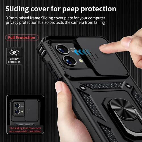 Vista 4 de Funda para Moto G Stylus 5G 2023, (No para la versión 4G), Cubierta para Lente de Cámara, Protector de Pantalla HD, Protección contra Caídas
