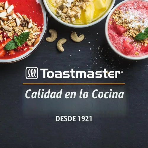 Vista 7 de Toastmaster Licuadora de 5 velocidades con tarro de plástico de 48 onzas, licuadora de cocina con cuchillas de acero inoxidable, para batidos