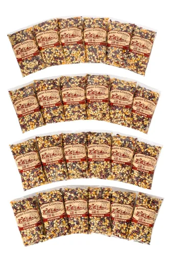 Vista 17 de Amish Country Popcorn Bolsa de 1 libra Granos de palomitas de maíz arcoíris Tradicional, sin OGM y sin gluten (Arcoíris - Bolsa de 1 libra)