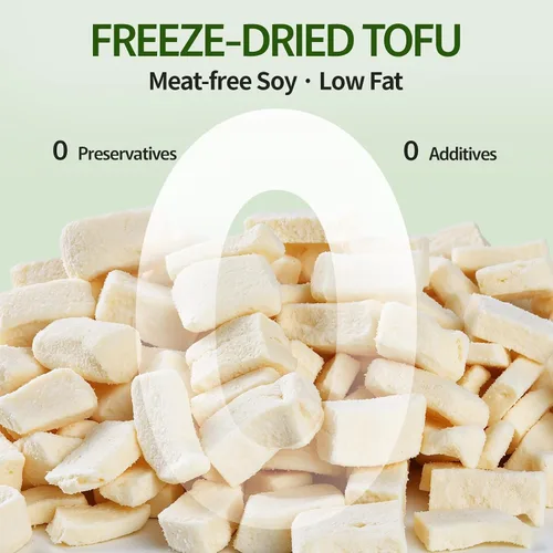 Vista 3 de Freeze Dried Tofu Cubes 4oz, Dehydrated Tofu, Ramen Topping & Miso Soup