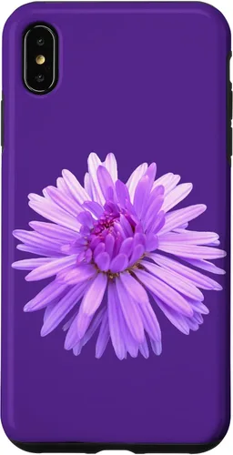 Vista 7 de iPhone 15 Purple flower, purple flower, floral tendril floral pattern Case
