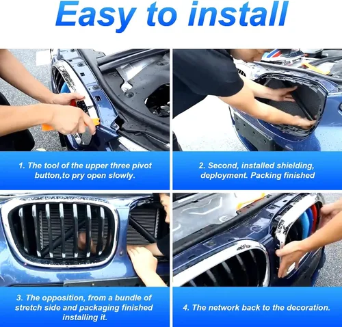 Vista 6 de BETTERHUMZ Insertos de moldura de parrilla para BMW F20 F21 F30 F32 F34 F36 3 4 Series M Sport Style M-Performance Accesorios de tiras de parrilla