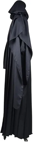 Vista 2 de Disfraz de Darth Maul túnica para cosplay, disfraz de Sith, capa con capucha, disfraz de Halloween