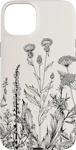 Vista 9 de iPhone 16 Cute Wildflowers Pattern Design Floral Case