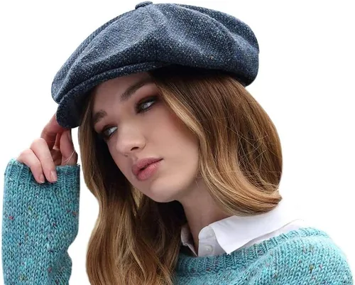 Vista 6 de Hanna Hats Gorra Donegal Tweed de 8 piezas para hombre
