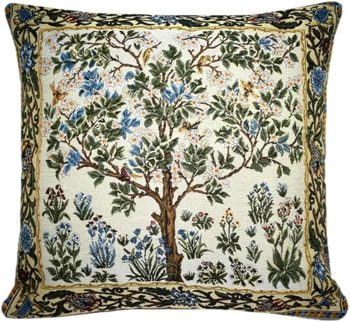 Vista 28 de STP GOODS Almohada de tapiz, almohada decorativa, decoración bohemia perfecta para sofá, sala de estar, dormitorio, cojín de sofá de 18 x 18