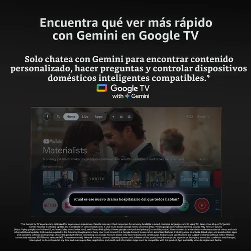Vista 10 de Sony 48 pulgadas BRAVIA 6 OLED 4K HDR Smart Google TV con Gemini (K-48A60)