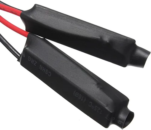 Vista 3 de ESUPPORT 2 x Resistencia de carga LED para señal de giro de motocicleta universal de 12V, solución para intermitentes parpadeantes y errores