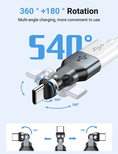 Vista 2 de Adaptador USB C a USB 2.0 de 90 grados (paquete de 2), USB-A 2.0 hembra a USB-C macho adaptador OTG de ángulo recto compatible con MacBook Pro