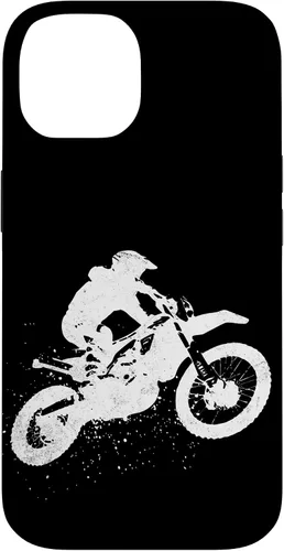 Vista 4 de iPhone 16 Dirt Bike Riding Motocross Racing Motorcycle Vintage Graphic Case