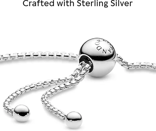 Vista 3 de PANDORA Cadena de joyería de cuentas pulsera deslizante pulsera de plata esterlina