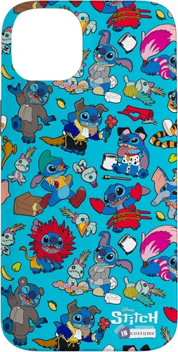 Vista 15 de iPhone 16 Disney 100 Stitch in Costume Disney Characters and Scrump Case