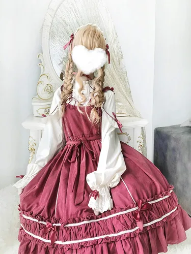 Vista 6 de Ez-sofei Disfraz de Lolita de manga larga para adolescentes y niñas