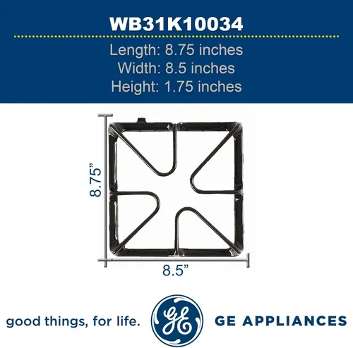 Vista 4 de Ge neral Electric WB31K10034 - Rejilla para horno, estufa/horno, color negro