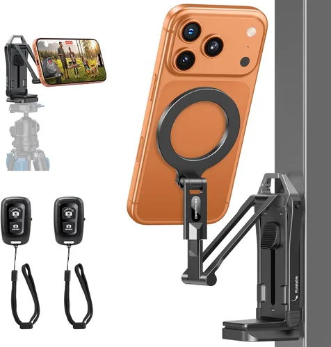 Vista 18 de OMOTON TP02-Pro - Soporte magnético para teléfono para vlogging, elementos esenciales para creadores de contenido con tornillo de 1/4 pulgadas