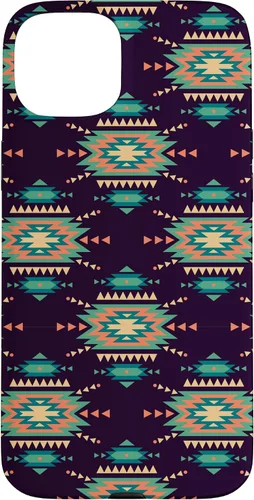 Vista 9 de Unique Western Black Turquoise Navajo Aztec Pattern Case for iPhone 17