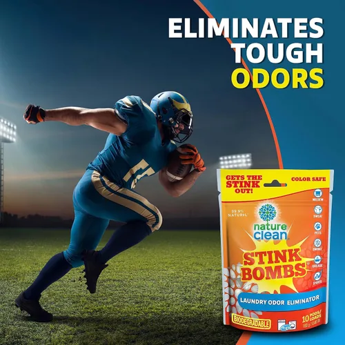 Vista 7 de Nature Clean Stink Bomb Removedor de Olores Pacs para lavandería, 10