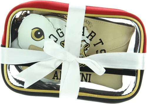 Vista 3 de Harry Potter Hogwarts Alumni Jrs. Juego de regalo de estuche de maquillaje con cremallera y monedero, Blanco