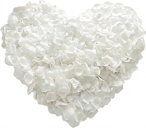 Vista 29 de Pyrrhiax 1000 pétalos de rosa artificiales, pétalos de rosa falsos para noches románticas, bodas, propuestas de decoración de flores de aniversario