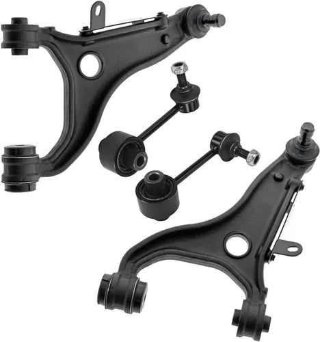 Vista 129 de Detroit Axle - 4 piezas de brazos de control traseros para Ford C-Max, Focus, Mazda 3 5, Volvo C30, C70, S40, V50, 4 brazos de control superiores e