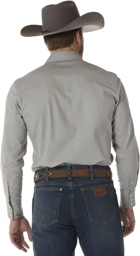 Vista 2 de Wrangler Camisa de trabajo premium de alto rendimiento y comodidad avanzada para hombre, Rojo