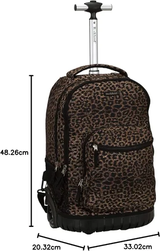 Vista 49 de Rockland, bolsa de viaje de 19 pulgadas, con ruedas., Negro), R02-BLACK