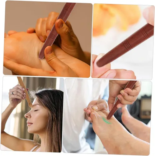Vista 4 de Juego de herramientas de masaje de 3 piezas de varillas de acupuntura para suministros de reflexología corporal de pie