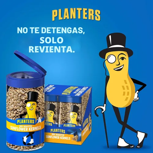 Vista 11 de Planters Pop & Pour anacardos enteros, tarro de 6.5 onzas Granos de girasol tostados en seco. Paquetes de aperitivos individuales. Tarro Pop &