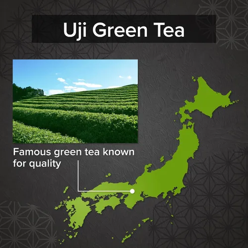 Vista 5 de [Granja Onkatsu] Serie Uji Matcha - Grado premium y ceremonial - Té japonés hecho en Japón - Etiqueta inglesa (grado ceremonial Uji)