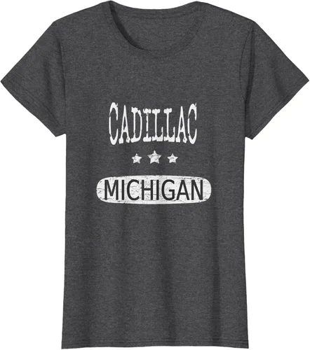 Vista 6 de Vintage Cadillac Michigan Camiseta