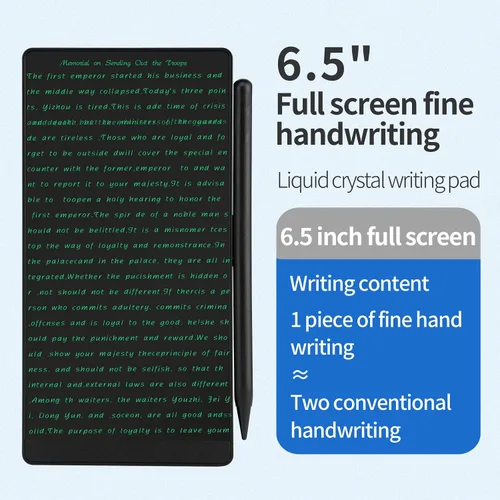 Vista 2 de Amoretti Sonnet Mini tableta de escritura LCD, almohadillas de dibujo electrónicas reutilizables borrables de 6.5 pulgadas, almohadilla electrónica