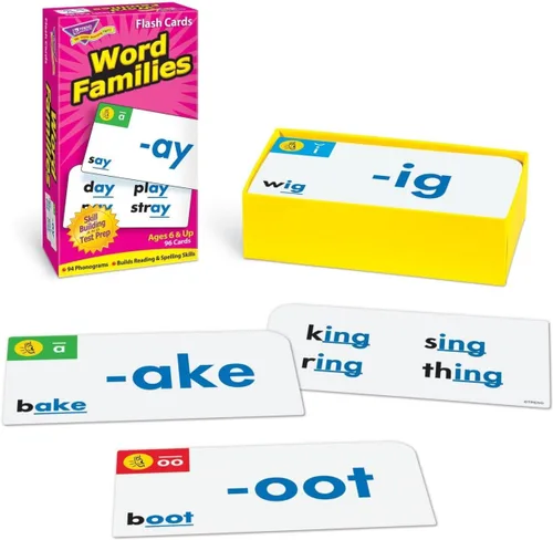 Vista 3 de Trend Enterprises Word Families Skill Drill Flash Cards, 96 tarjetas