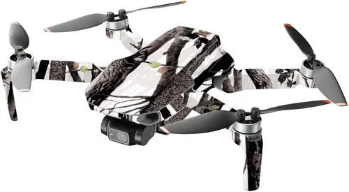 Vista 2 de MightySkins - Compatible con DJI Mini 2 Dron portátil - Artic Camo Funda protectora de vinilo duradera y única Fácil de aplicar, quitar