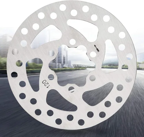 Vista 7 de Disco de freno de 120, disco de freno eléctrico de acero inoxidable Patineta Rotor Pad Scooter eléctrico Disco de freno Piezas de repuesto 34