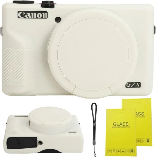 Vista 18 de Funda para cámara digital Canon Powershot G7 X Mark III, funda de silicona suave para cámara réflex digital Canon Powershot G7X Mark III, viene