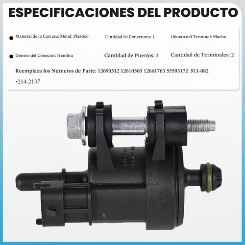 Vista 4 de Válvula de purga de recipiente de vapor, compatible con Buick Enclave LaCrosse Cadillac ATS CTS SRX XTS Chevy Caprice Equinox Impala, GMC Acadia