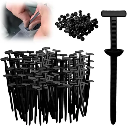 Vista 11 de Hebilla universal de nailon para ataduras de cables, resistentes, multiusos, gestión de cables de nailon autobloqueante, hebilla de plástico