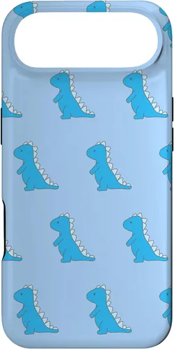 Vista 27 de Dinosaur T Rex Phone Case Cute Blue Cartoon Pattern Case for iPhone 17