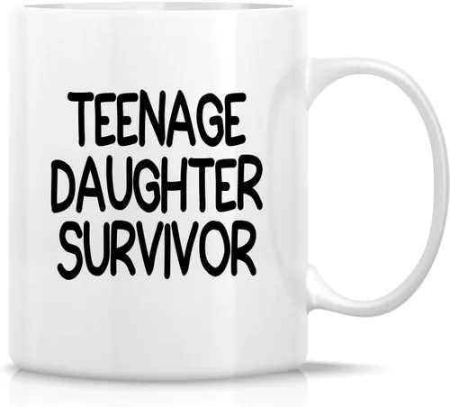 Vista 42 de Retreez - Taza divertida con texto en inglés "Mum Well Done I'm Awesome", 325 ml, tazas de café de cerámica, mensaje divertido, sarcástico