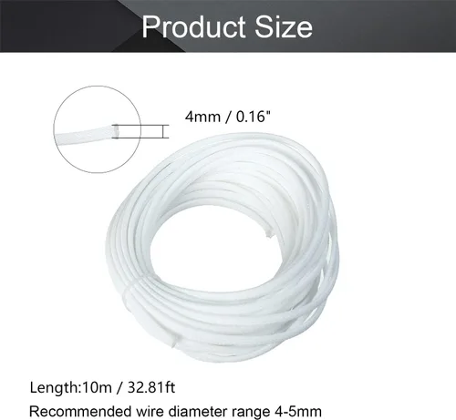 Vista 2 de Othmro Funda de cable trenzado expandible PET de 32.8 pies, protector de cable flexible de 3/16 pulgadas, funda de organización de cables